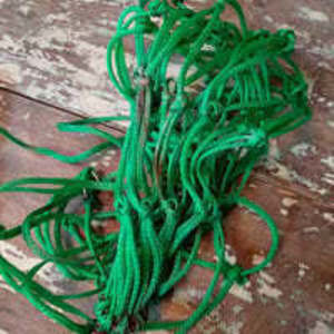 Green hay bale net